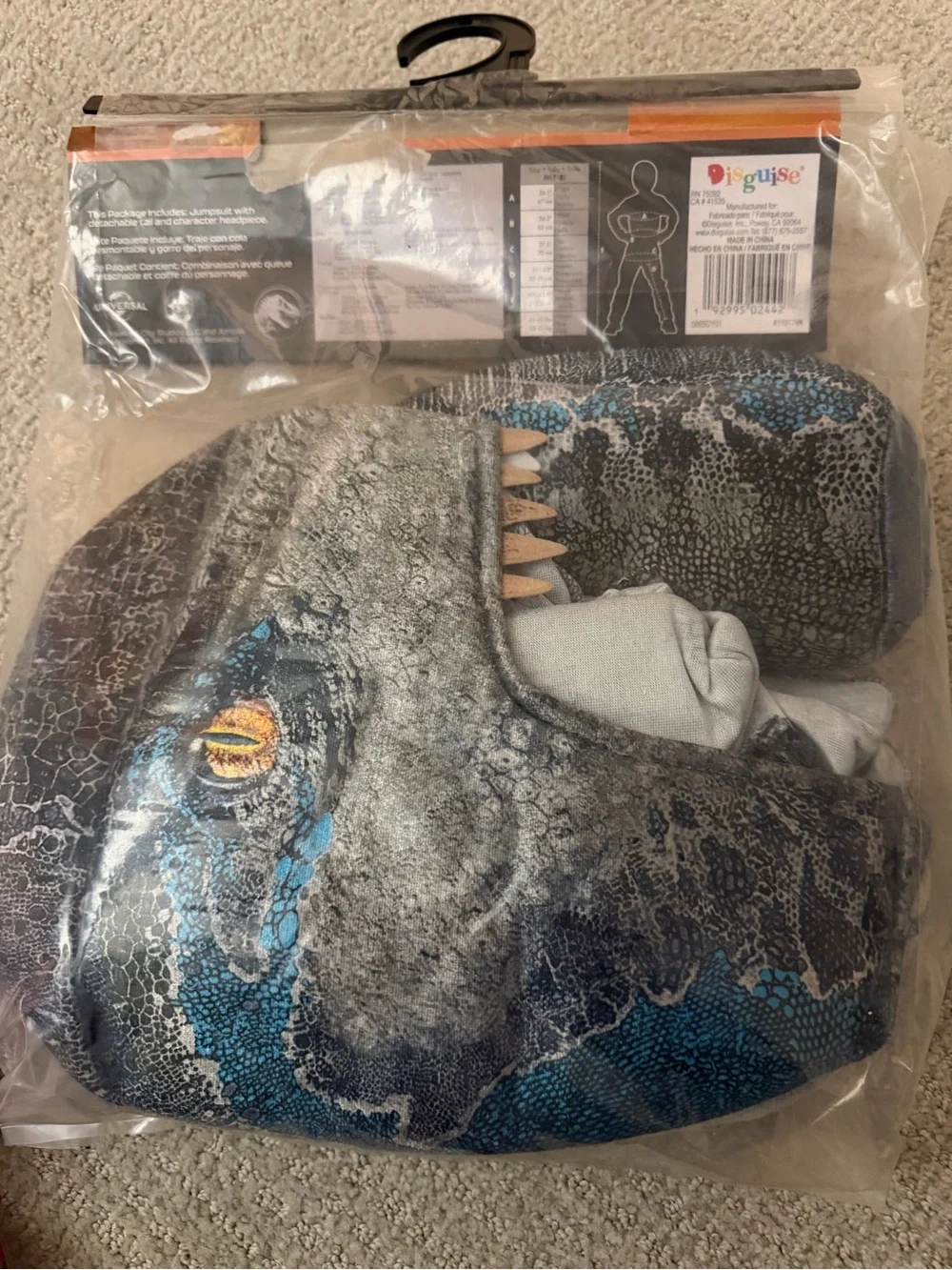 Child Dinosaur Costume - Gray (Size M)